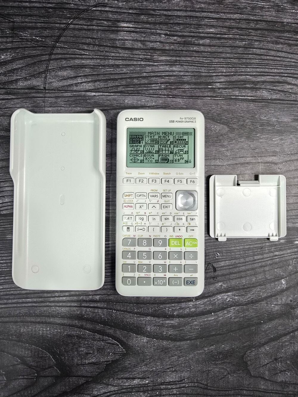 Casio fx-9750GIII Graphing Calculator - White, Python, SAT/ACT Approved